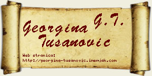 Georgina Tušanović vizit kartica